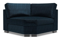 Fauteuil courbé en coin Track de la collection Sofa Lab - Luxury Indigo