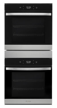  Four mural double électrique Whirlpool de 5,8 pi³ et de 24 po avec convection véritable - acier inox…