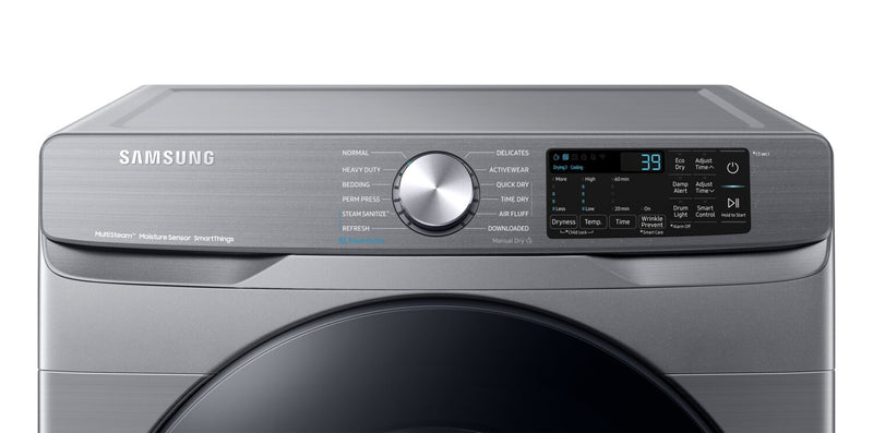 Laveuse à chargement frontal de 5,2 pi³ et sécheuse électrique de 7,5 pi³ de Samsung - platine