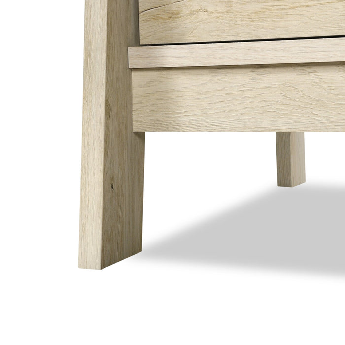  Bureau de direction Kyree de 59,06 po à 4 tiroirs - marron blanchi