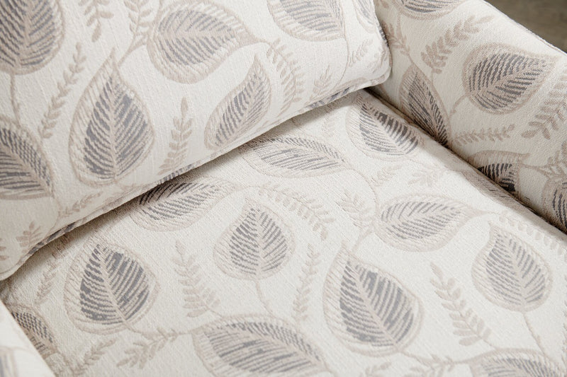 Fauteuil d’appoint club Sofa Lab personnalisable de 29 po fabriqué au Canada en tissu avec pattes en bois - Prairie multicolore