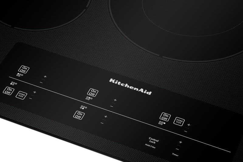 Surface de cuisson électrique KitchenAid de 30 po à 5 éléments - noire - KCES950KBL