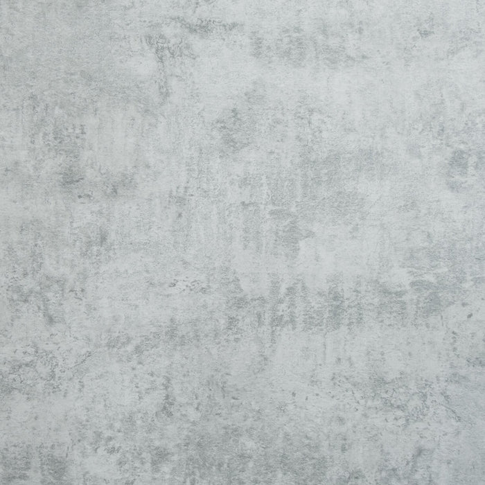 Table à café moderne Ivy de 47,25 po - imitation de ciment gris avec base en métal chromé