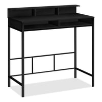 Bureau debout Melissa de 47,25 po à compartiments - noir