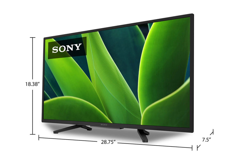 Téléviseur DEL Sony W830K HD 720p de 32 po avec technologie HDR et Google TVMC 