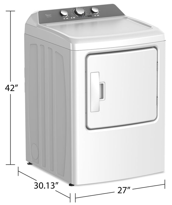 Sécheuse électrique Midea de 6,7 pi³ - blanche - MLE43A3AWW