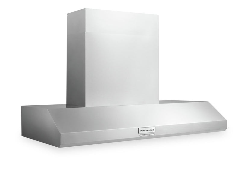 Hotte de cuisinière murale à pavillon KitchenAid de style commercial de 48 po - KVWC958KSS