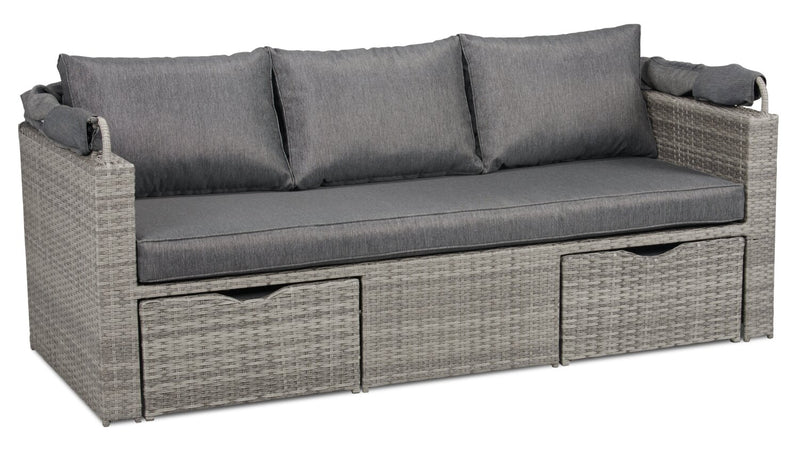 Ensemble de 3 sièges à auvent Cuba pour la terrasse