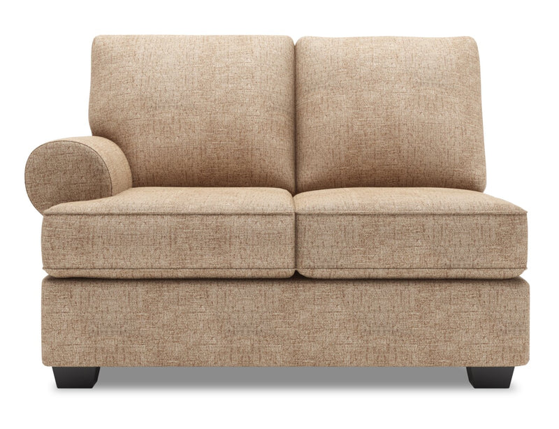 Causeuse de gauche Roll de la collection Sofa Lab - Luxury Taupe