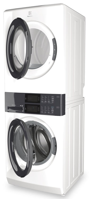 Tour de buanderie Laundry TowerMC Electrolux à chargement frontal de 5,1/8,0 pi³ - blanche - ELTE730CAW