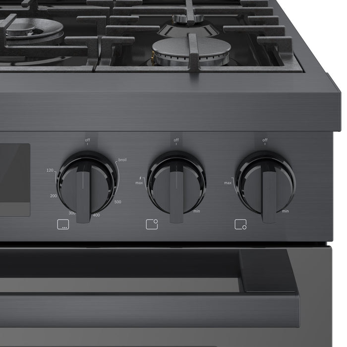  Cuisinière à gaz amovible Bosch de série 800 de 3,7 pi3 de style industriel - HGS8045UC