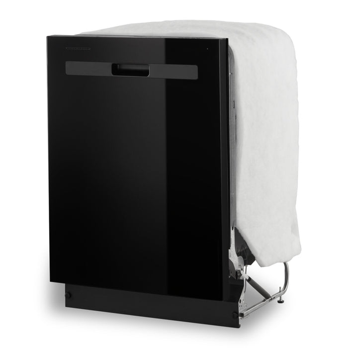 Lave-vaisselle encastré Whirlpool de 24 po et de 55 dBA avec commandes sur le dessus - noir - WDP540HAMB