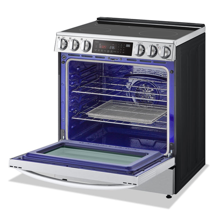 Cuisinière intelligente à induction LG de 6,3 pi³ avec hublot InstaViewMD et friture à air - acier inoxydable Smudge-ProofMD - LSIL6336F