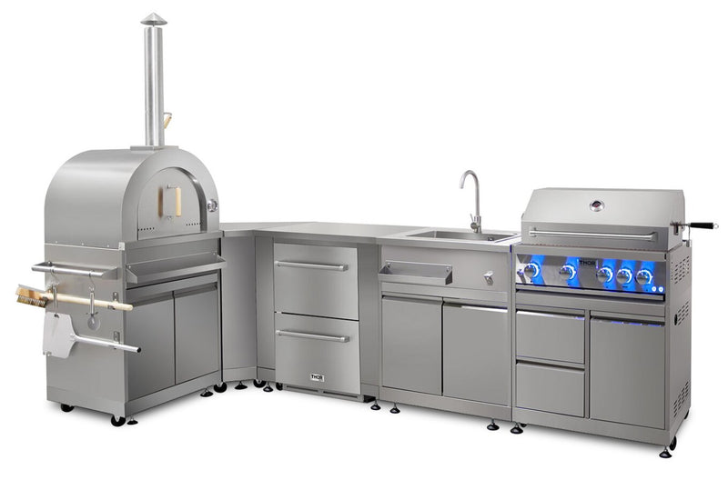 Armoire pour barbecue gril Thor Kitchen de 32 po pour l’extérieur - MK03SS304
