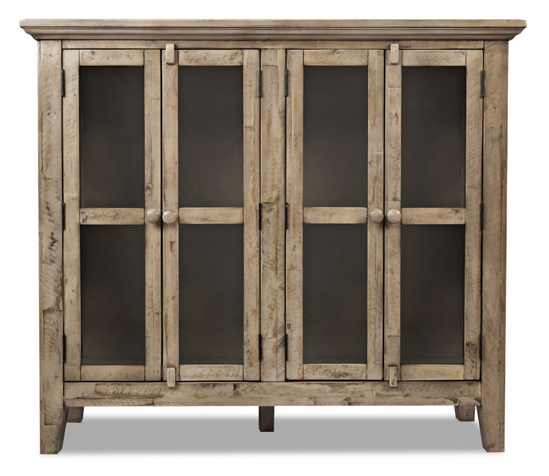 Armoire décorative Rocco de 48 po avec 4 portes - bois naturel