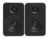  Haut-parleurs d'étagère passifs Kanto YU 4 po avec haut-parleur d’aigus 1 po, dôme en soie -noirs 