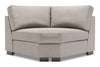 Fauteuil courbé en coin Track de la collection Sofa Lab - Pax Slate