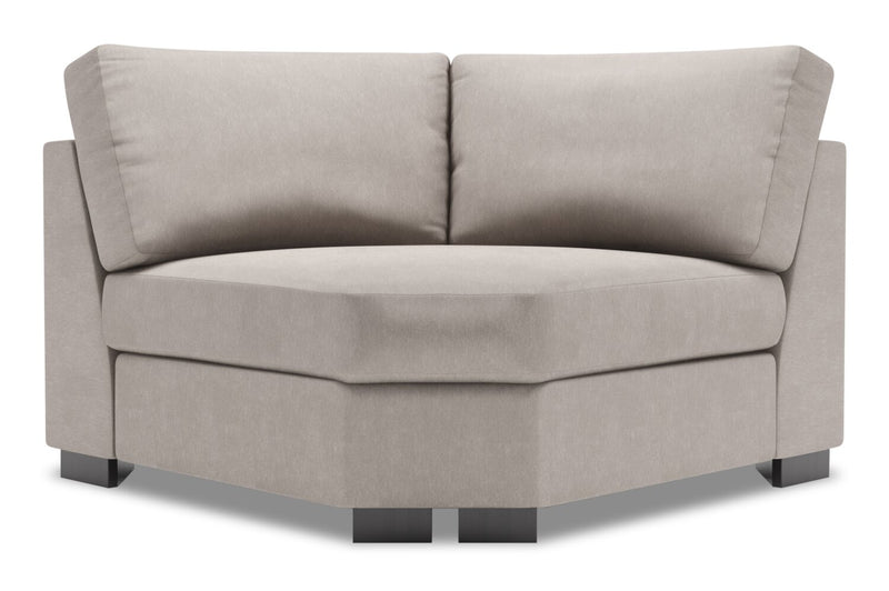 Fauteuil courbé en coin Track de la collection Sofa Lab - Pax Slate