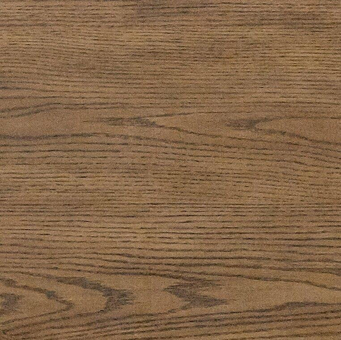 Table de salle à manger ronde Dena de 42 po à 60 po (L) de hauteur comptoir et avec rallonge - chêne brun