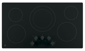 Surface de cuisson électrique GE de 36 po à 5 éléments - noire - JP3036DLBB