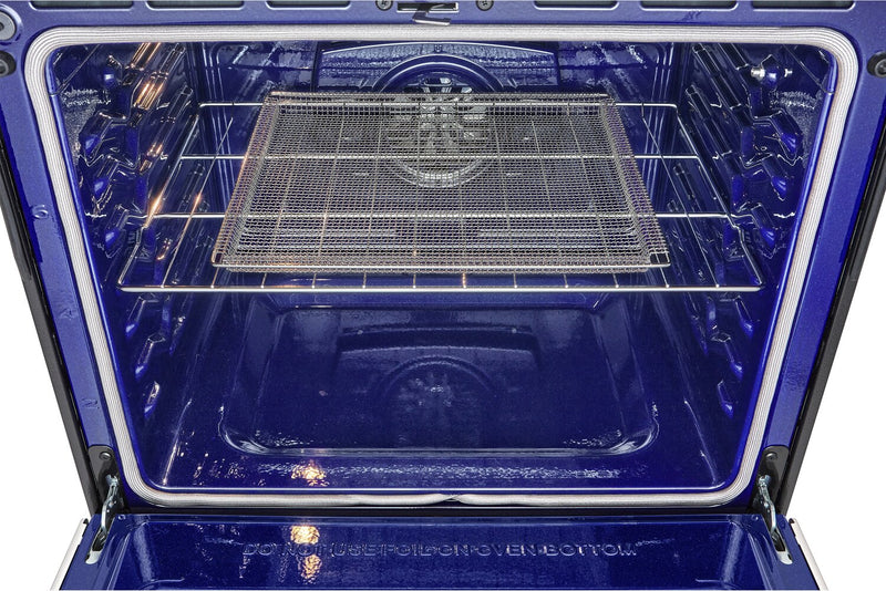 Cuisinière intelligente électrique LG Studio de 6,3 pi³ avec friture à air et convection ProBake ConvectionMD - acier inoxydable Smudge-ProofMD - LSES6338F