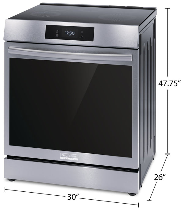 Cuisinière à induction Frigidaire Gallery de 6,2 pi³ avec convection totale et surface de cuisson facile à nettoyer - acier inoxydable Smudge-ProofMD - GCFI306CBF