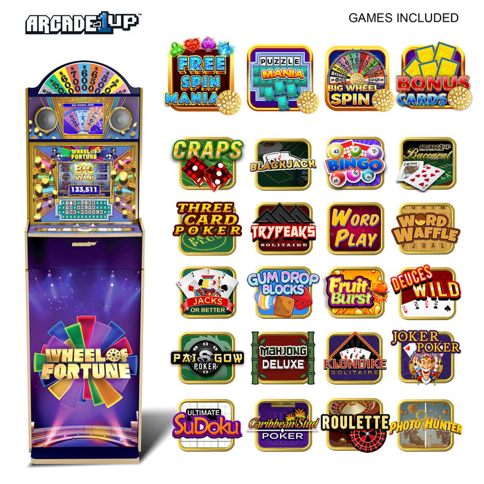 Borne d'arcade Wheel of Fortune Casinocade Deluxe de Arcade1UP