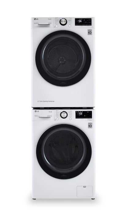 Laveuse intelligente chargement frontal 2,6 pi³ et sécheuse intelligente avec pompe à chaleur Heat Pump 4,2 pi³ LG
