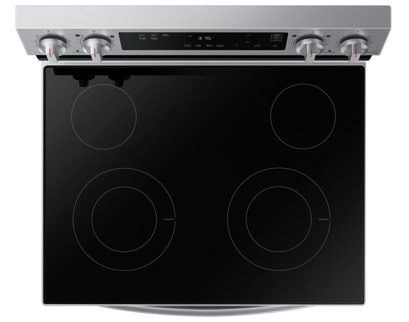 Cuisinière intelligente électrique amovible Samsung de 6,3 pi³ avec nettoyage à la vapeur - acier inoxydable - NE63A6111SS/AC