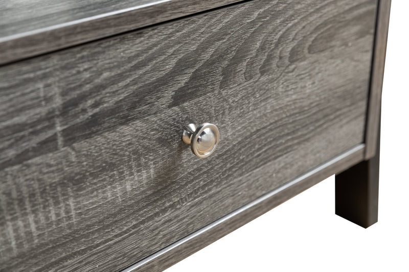 Bibliothèque ouverte Eden de 24 po de style échelle avec tiroir - grise