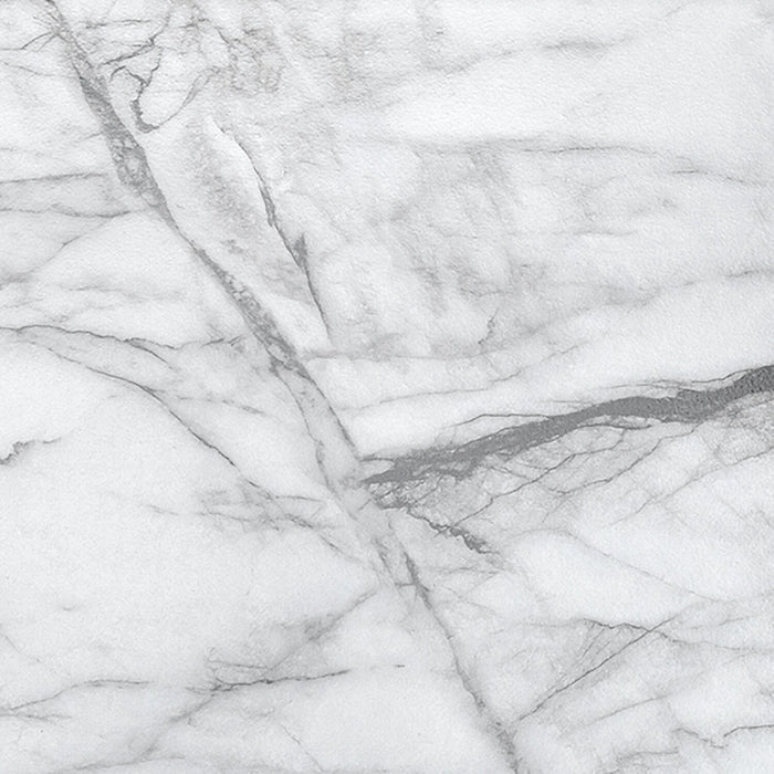 Bureau Jeremy de 47,25 po avec petite crédence - apparence marbre blanc