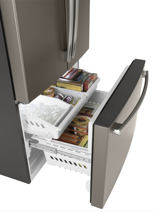 Réfrigérateur GE de 27 pi³ et de 36 po à portes françaises - ardoise - GNE27JMMES