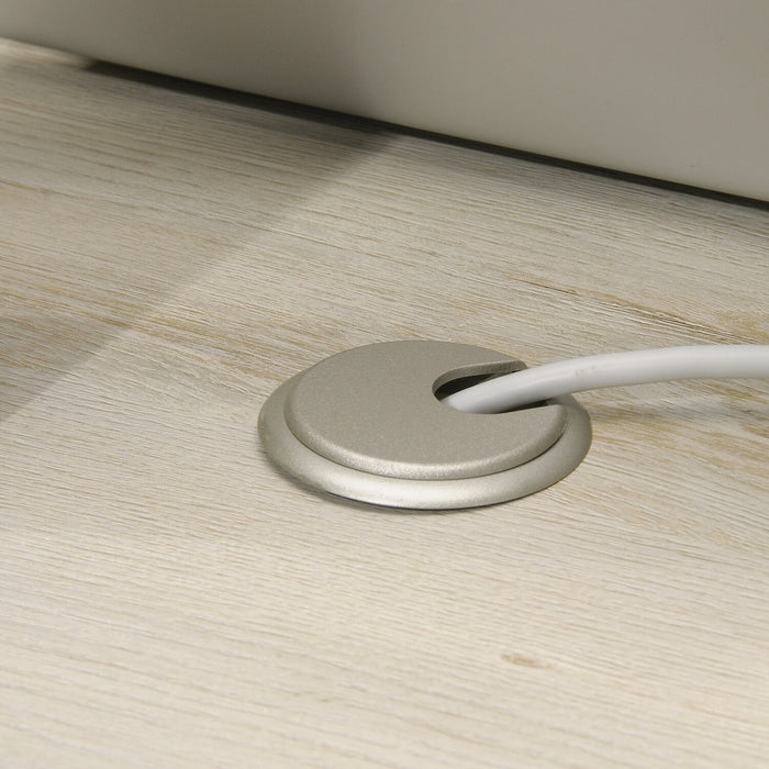  Bureau de direction Kyree de 59,06 po à 4 tiroirs - marron blanchi