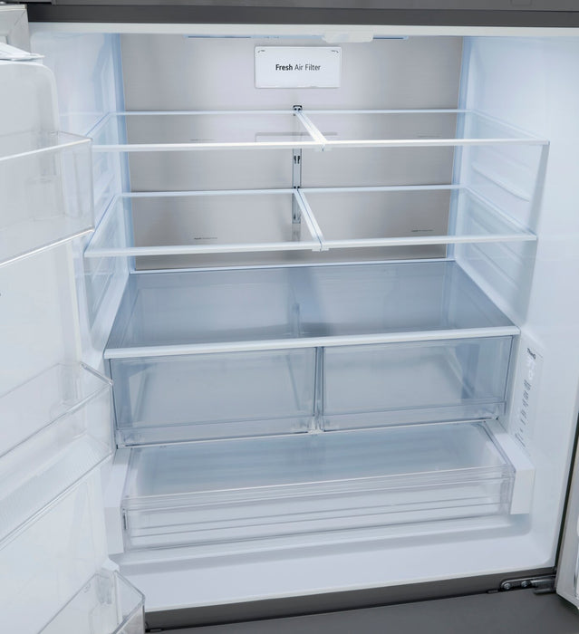 Réfrigérateur LG de 26 pi³ et de 36 po à portes françaises de profondeur comptoir MAXMC - acier inoxydable Smudge-ProofMD - LRFXC2606S