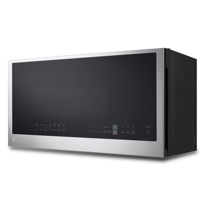 Four à micro-ondes à hotte intégrée LG de 2 pi³ avec EasyCleanMD et cuisson par capteur - acier inoxydable Smudge-ProofMD - MVEL2033F