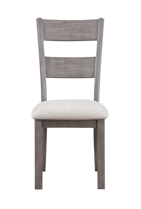 Ensemble de salle à manger Krew 5 pièces en mélamine avec table de 60 po (L) et 4 chaises - gris