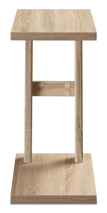 Table de fauteuil Orrie de 11,75 po en forme de C - taupe