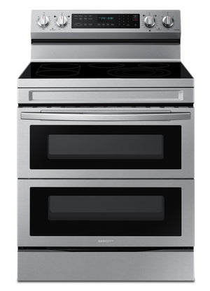 Cuisinière intelligente électrique amovible Samsung de 6,3 pi³ avec friture à air - acier inoxydable - NE63A6751SS/AC