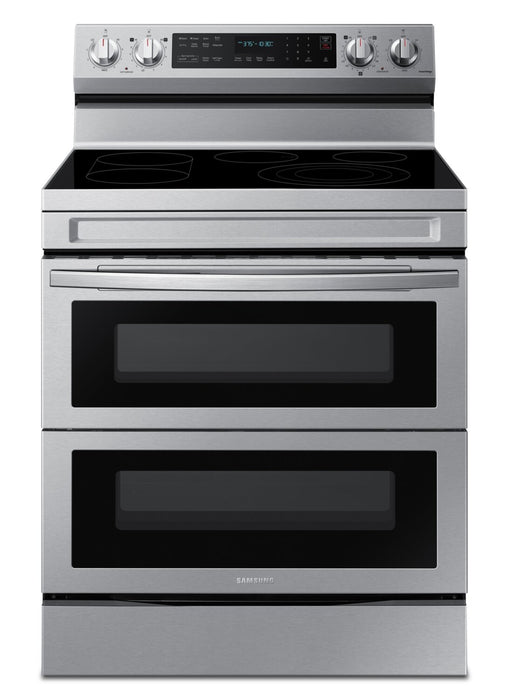 Cuisinière intelligente électrique amovible Samsung de 6,3 pi³ avec friture à air - acier inoxydable - NE63A6751SS/AC