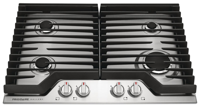 Surface de cuisson à gaz Frigidaire Gallery de 30 po à 4 éléments - acier inoxydable - GCCG3046AS
