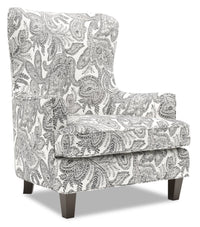  Fauteuil d’appoint à oreilles Sofa Lab de 32 po fabriqué au Canada en tissu - Dalmatian multicolore 
