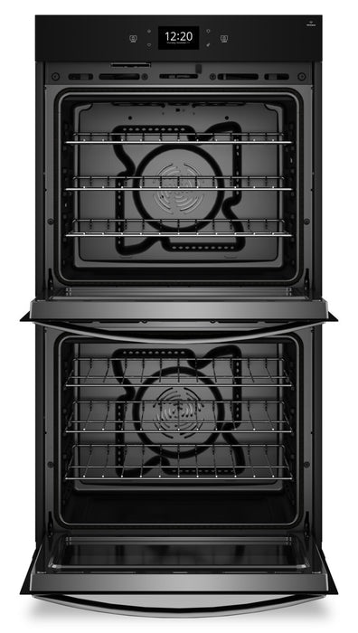 Four mural double électrique Whirlpool de 10 pi³ et de 30 po avec convection véritable - acier inoxydable résistant aux traces de doigts - WOED7030PZ