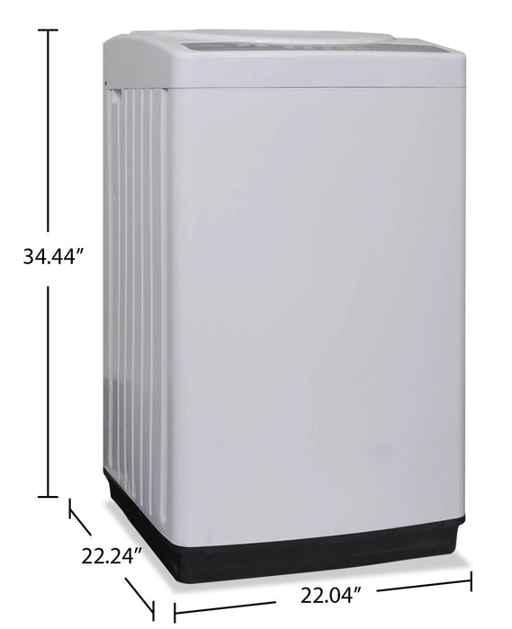 Laveuse Danby à chargement par le haut de 1,8 pi³ et de 22 po - blanche - DWM065A1WDB-6