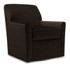 Fauteuil d’appoint pivotant Sofa Lab personnalisable de 31 po fabriqué au Canada en tissu de chenille - brun Luxury Chocolate