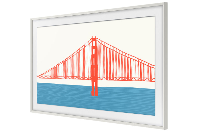 Cadre personnalisable pour téléviseur « The Frame » de 32 po de Samsung - blanc