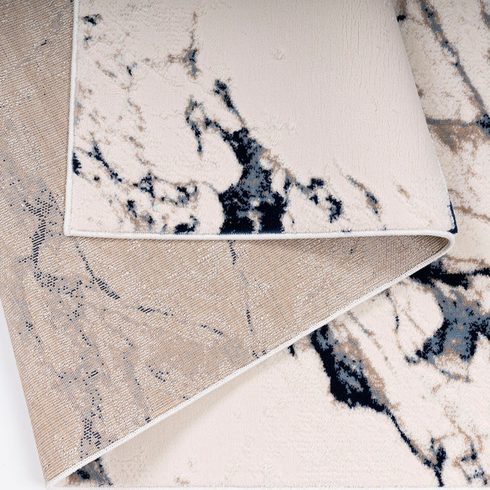 Carpette Rowann bleue - 5 pi 3 po x 7 pi 6 po