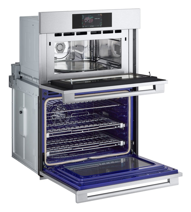 Four mural combiné électrique LG Studio de 6,4 pi³ et de 30 po avec convection véritable - acier inoxydable Smudge-ProofMD - WCES6428F