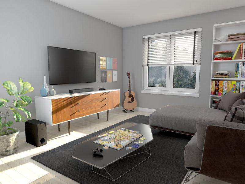 Barre de son compacte à 2.1 canaux YAMAHA avec DolbyMD Digital et caisson d’extrêmes graves sans fil (SR-C30A)