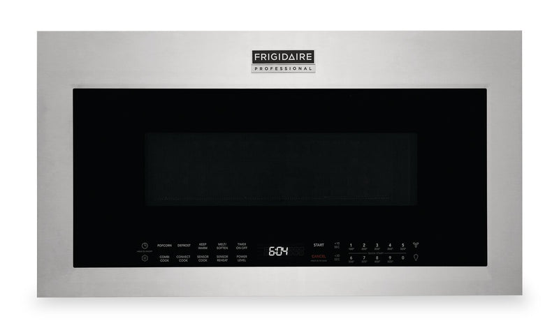 Four à micro-ondes à hotte intégrée Frigidaire Professional de 1,9 pi³ avec cuisson par convection et cuisson par capteur - acier inoxydable Smudge-ProofMD - PMOS198CAF