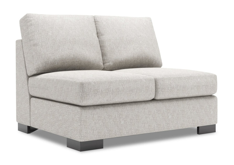 Causeuse sans accoudoirs Track de la collection Sofa Lab - Luxury Silver